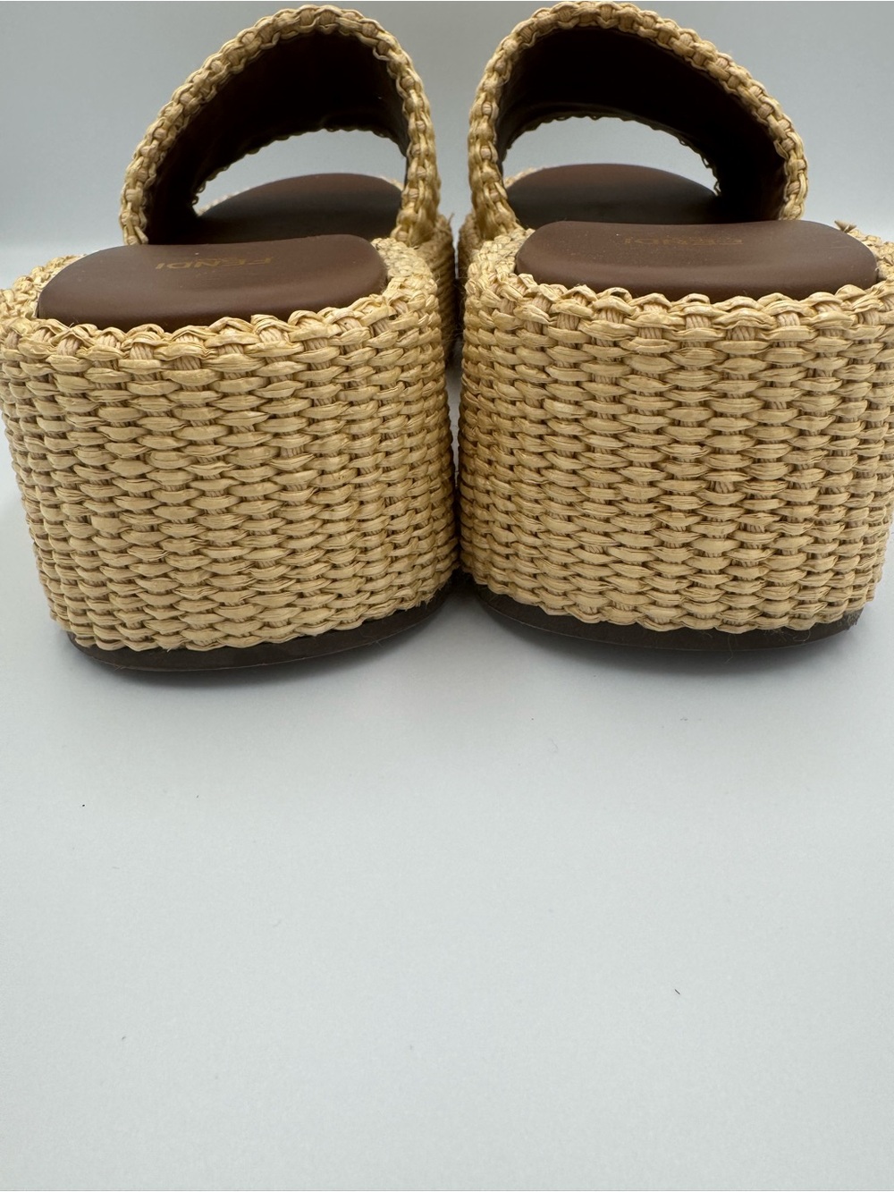 Fendi platform sandals with embroidered logo strap Size: EU 41 / US 11 - Picture 14 of 17